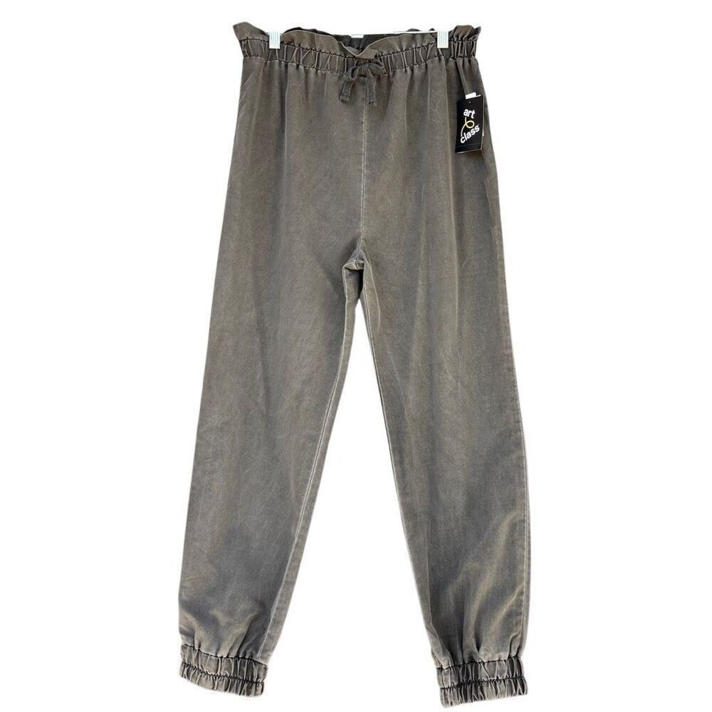 New Art Class Girls Dyed Black PaperBag Pants Jogger Women’s Junior Size XXL 18